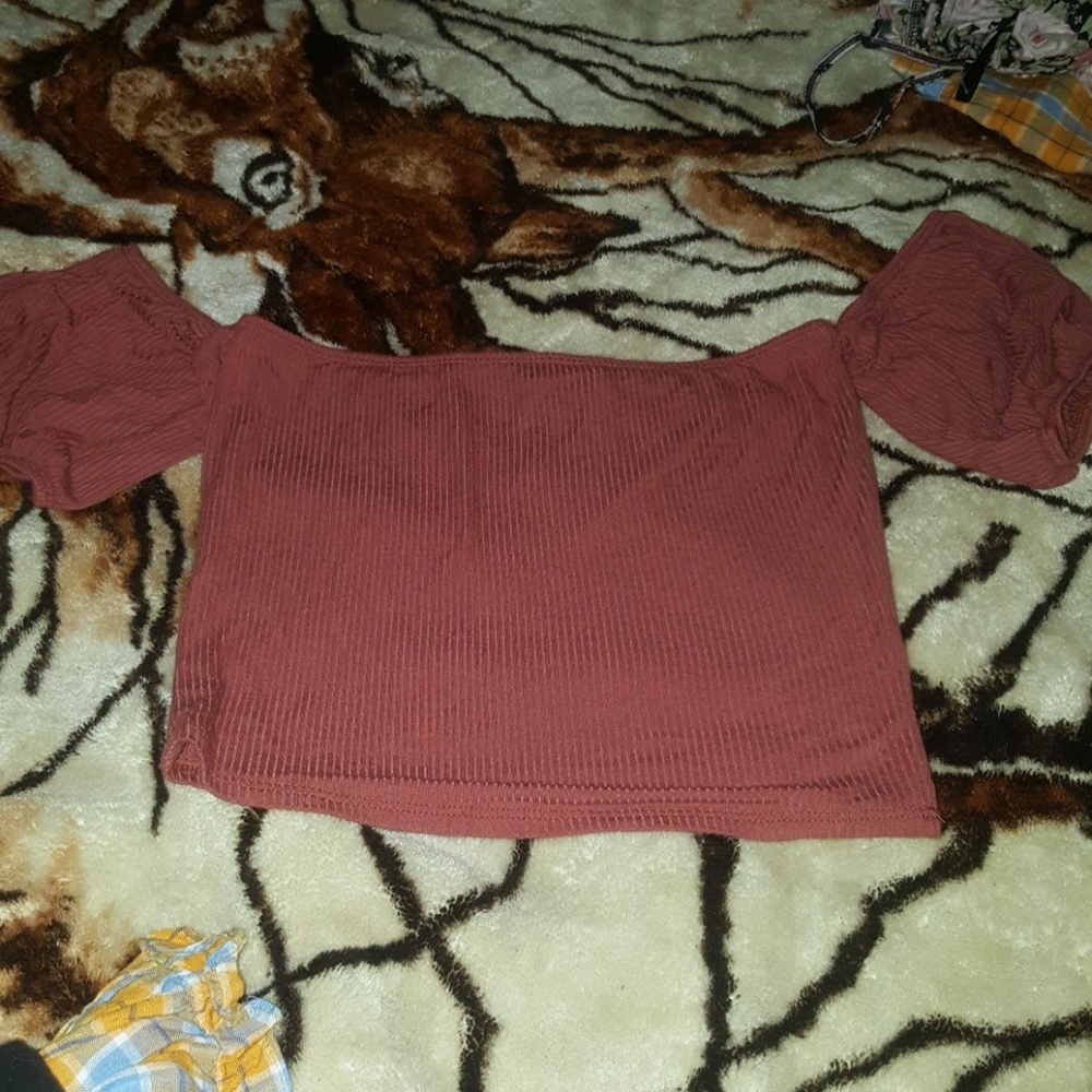 Off the Shoulder Crop Top